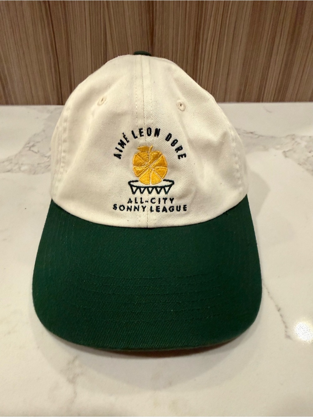 Aimé Leon Dore × New Balance Sonny League “All-City” Hat - Papyrus Green